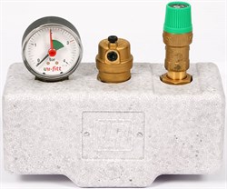 Группа безопасности котла Uni-Fitt, сталь, до 50 кВт, теплоизоляция - фото 72557 Группа безопасности котла Uni-Fitt, сталь, до 50 кВт, теплоизоляция - фото 72557