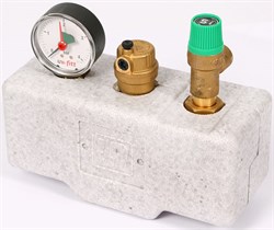 Группа безопасности котла Uni-Fitt, сталь, до 50 кВт, теплоизоляция - фото 72559 Группа безопасности котла Uni-Fitt, сталь, до 50 кВт, теплоизоляция - фото 72559