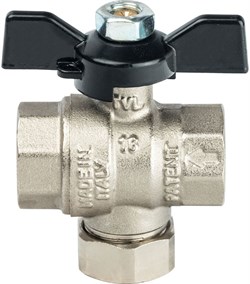 Кран шаровой Stout SVF ВВ с фильтром (бабочка) 1/2" - фото 72999