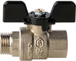 Кран шаровый Stout SVB НВ (бабочка) 1/2" - фото 73112 Кран шаровый Stout SVB НВ (бабочка) 1/2" - фото 73112