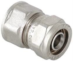 Муфта ВР обжимная для мeталлопластиковых труб Valtec 20 x 1/2" - фото 73587