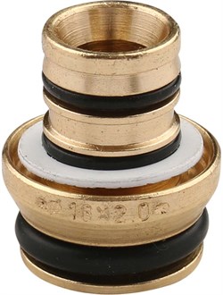 Соединитель (евроконус) для МП трубы (резьба 16 х 1/2") Tiemme, размер 16 (2.0) х 1/2" - фото 74183 Соединитель (евроконус) для МП трубы (резьба 16 х 1/2") Tiemme, размер 16 (2.0) х 1/2" - фото 74183