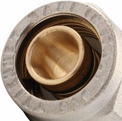 Соединитель (евроконус) для МП трубы (резьба 18 х 3/4") Tiemme, размер 20 (2.0) х 3/4"ЕК - фото 74201