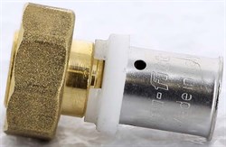 Муфта с накидной гайкой (евроконус) пресс для мeталлопластиковых труб Uni-Fitt 20 x 3/4" - фото 74793 Муфта с накидной гайкой (евроконус) пресс для мeталлопластиковых труб Uni-Fitt 20 x 3/4" - фото 74793