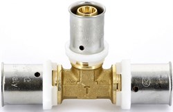 Тройник редукционный пресс для мeталлопластиковых труб Uni-Fitt 32 x 20 x 32 - фото 75007