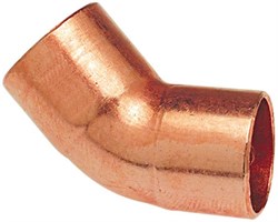 Отвод медный для кондиционирования 45° двухраструбный 2 1/8" - фото 76636