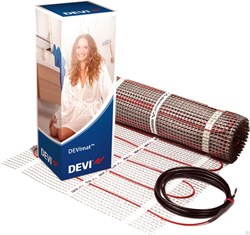 Электрический теплый пол DEVI DEVImat 150T, 0.5 x 20м, 10м2 - 1500 Вт - фото 77821
