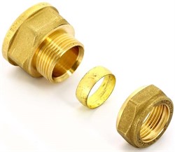 Муфта компрессионная для медных труб ВР 42 х 1" - фото 78825 Муфта компрессионная для медных труб ВР 42 х 1" - фото 78825