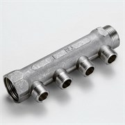 Коллектор Tiemme 3/4&quot;х1/2&quot; НР никелированный 3/4&quot;х3вых серия 1912