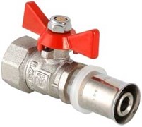 Кран шаровый Valtec с пресс-соединением для МП труб, ВР-пресс, (бабочка) 16 х 1/2"