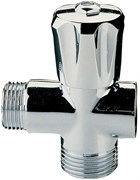 Вентиль Valtec угловой для подключ сантехприб, хромиров, НН 1/2"