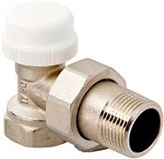 Клапан термостатический Valtec 3/4" Вр-Нр угловой, пропускн. способн. 1.2 м3/час