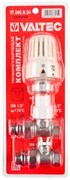 Комплект терморегулирующий Valtec 1/2" Вр-Нр прямой, радиаторный, в блистере
