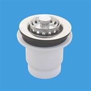 Выпуск для сифона McALPINE 1 1/2" с нержавеющей решеткой D=70мм (MRSKW3)