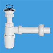 Сифон для раковины с выпуском 1 1/2" и трубкой McALPINE ф40 (MRSK1)