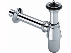 Сифон для раковины хромированный бутылочный 1 1/4" и с отводной трубкой Viega (366681)