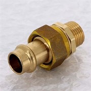 Сгон НР с плоской прокладкой пресс для медных труб Viega 12 x 1/2"