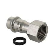 Муфта с накидной гайкой ВР пресс для труб из нержавеющей стали Valtec 28 x 3/4&quot;
