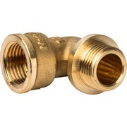 Угол с упором НВ латунный Stout 3/8"