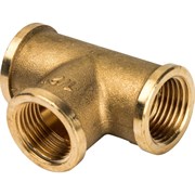 Тройник ВВ латунный Stout 1/4"