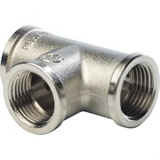 Тройник ВВ никелированный Stout 1/2"