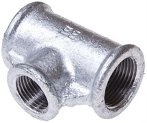 Тройник ЕЕ переходной ВР 4&quot; х 2 1/2&quot; х 4&quot;, оцинкованный