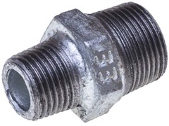 Ниппель ЕЕ переходной НР 1 1/2" х 1 1/4", оцинкованный