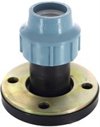Муфта-фланец компрессионная для ПНД труб пластиковая Unidelta 63 x 2 1/2"