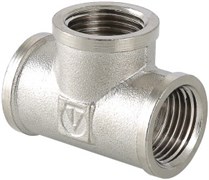 Тройник латунный никелированный ВВ Valtec 1&quot;