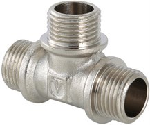 Тройник латунный никелированный НН Valtec 3/4&quot;