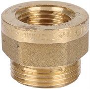 Переходник НВ латунный Tiemme 1" х 3/4"