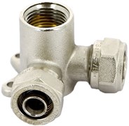 Двухплоскостная водорозетка Tiemme 16 х 1/2" х 16