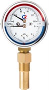 Термоманометр радиальный Росма (ТМТБ-31P.1) 1/2", 1.0 МПа, 80 мм, 150°C, L=46 мм, кл. 2.5, арт.00000002338