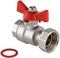 Кран шаровый Valtec с накидной гайкой НВ (бабочка) 3/4" х 1" - фото 29800