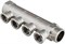 Коллектор Valtec нерегулируемый 3/4" (Вр-Нр), 4 вых х 1/2" Вр, межосев. рас. 36 мм - фото 32445