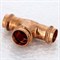 Тройник редукционный пресс для медных труб Viega 15 x 18 x 15 - фото 45354