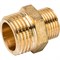 Ниппель переходной НН латунный Stout 1/2" x 3/8" - фото 46727