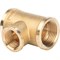 Тройник переходной ВВ латунный Stout 3/4" x 1/2" x 3/4" - фото 47674