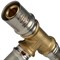 Тройник редукционный пресс для мeталлопластиковых труб Stout 32 х 26 х 26 - фото 50498