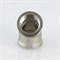 Угол латунный никелированный 45° ВВ Valtec 1/2" - фото 56012
