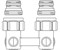 Мультифлекс Oventrop угловой, multiflex F, запорно-присоединительный R1/2"НГ x G3/4"НР (1015884) - фото 56958