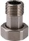 Фильтр промывной Tiemme 1/2", латунная колба, манометр, сгоны - фото 67506