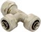 Тройник обжимной для мeталлопластиковых труб Uni-Fitt 16 - фото 70253
