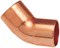 Отвод медный для кондиционирования 45° однораструбный 5/8" - фото 78503